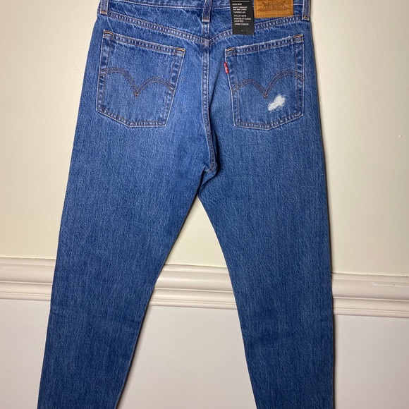 High-rise Wedgie Dark Wash Jeans - Picture 4 of 5